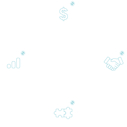 Illustration of Oir Company VoIP.ms business communication platform with connectivity, pricing, and support icons