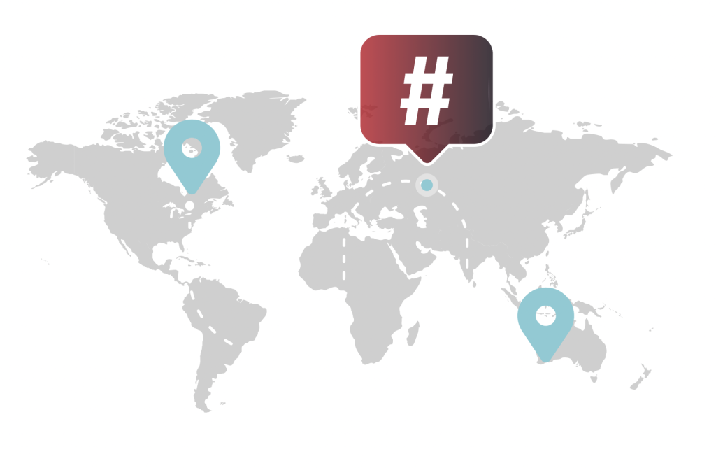 Global VoIP coverage illustration