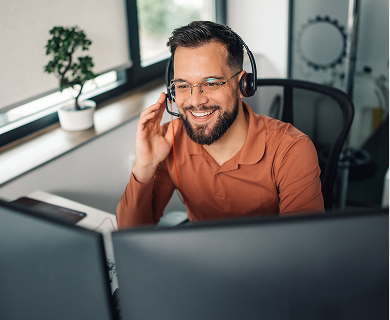 agent using voip service